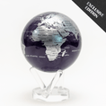 Load image into Gallery viewer, PURPLE AND SILVER GLOBE - movaglobes.store
