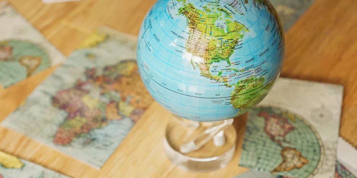 MOVA Relief Map Blue Globe