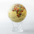 将图像加载到图库查看器中， YELLOW POLITICAL MAP WORLD GLOBE - movaglobes.store
