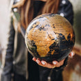 Load image into Gallery viewer, BLACK AND GOLD GLOBE - movaglobes.store
