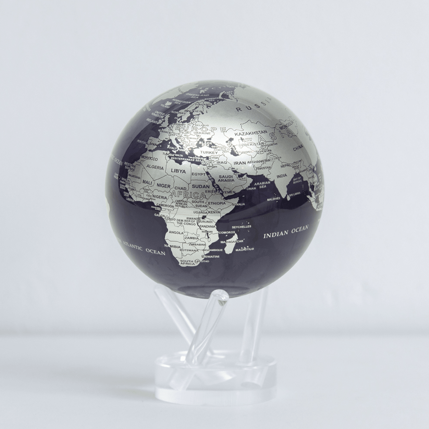 PURPLE AND SILVER GLOBE - movaglobes.store