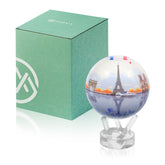 CITY SERIES PARIS GLOBE MOVA with official green gift box, Paris globe makes a timeless present.