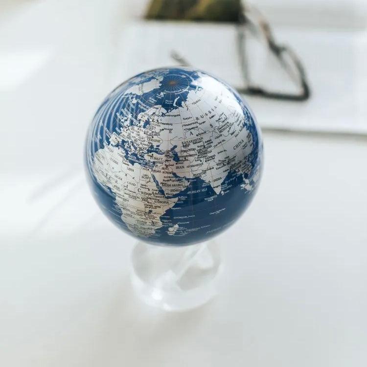 BLUE AND SILVER GLOBE - movaglobes.store