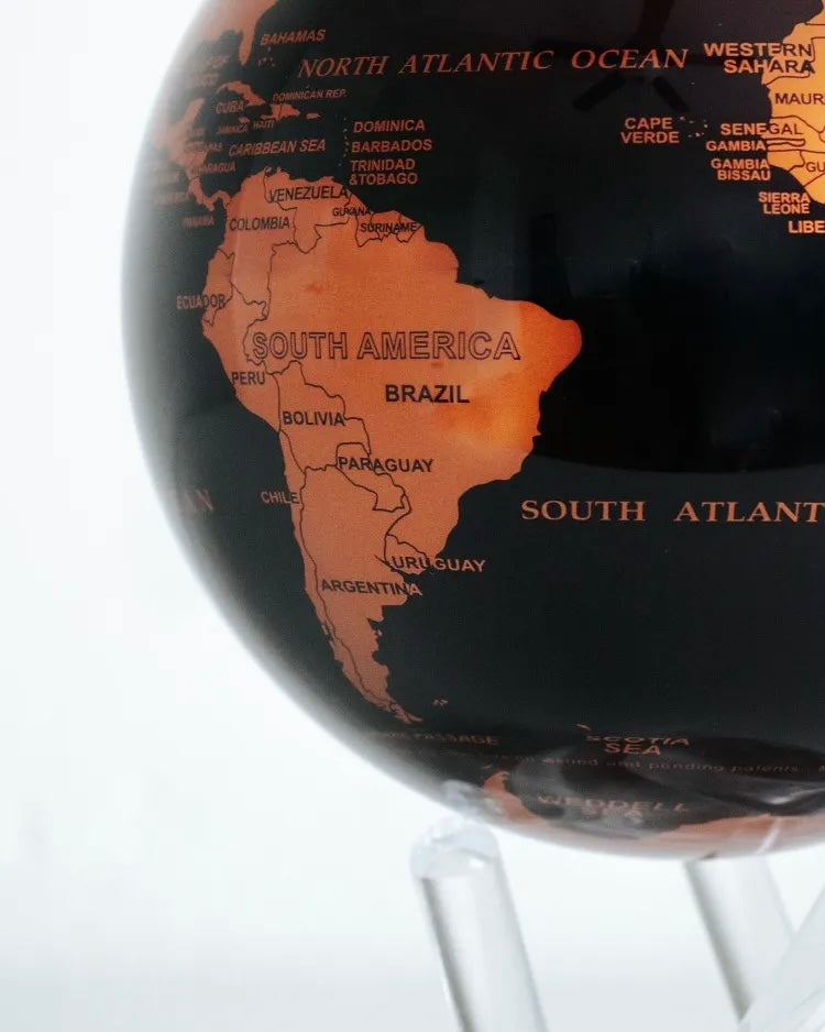 BLACK AND COPPER GLOBE