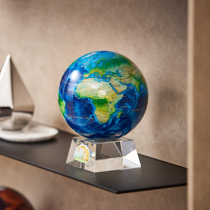 Earth Turquoise Gem beautiful globe on a shelf