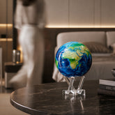 Earth Turquoise Gem decorative globe on table