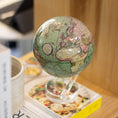 將圖片載入到圖庫檢視器中， ANTIQUE TERRESTRIAL GREEN GLOBE - movaglobes.store
