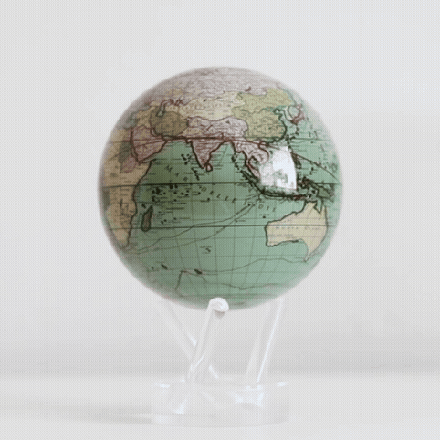 ANTIQUE CASSINI GREEN GLOBE