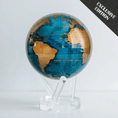 将图像加载到图库查看器中， BLUE AND GOLD GLOBE - movaglobes.store
