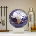 Load image into Gallery viewer, PURPLE AND SILVER GLOBE - movaglobes.store
