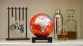 Load image into Gallery viewer, RED AND SILVER GLOBE - movaglobes.store
