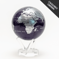 Load image into Gallery viewer, PURPLE AND SILVER GLOBE - movaglobes.store
