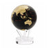 Globe with copper-red map details on an acrylic base