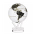 MOVA Globe with black continents on a clear acrylic base