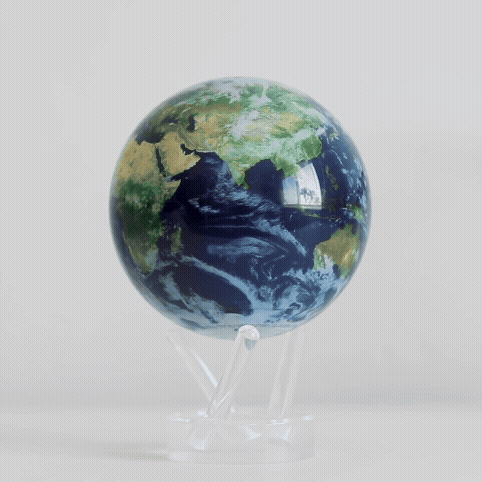 EARTH WITH CLOUDS GLOBE