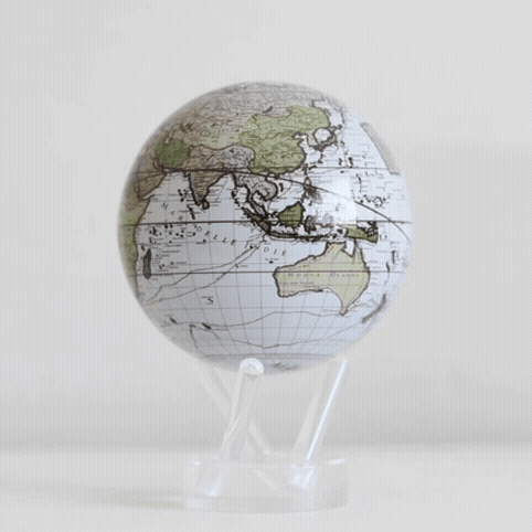 ANTIQUE CASSINI WHITE GLOBE
