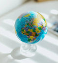 将图像加载到图库查看器中， BLUE POLITICAL MAP WORLD GLOBE - movaglobes.store
