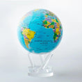 將圖片載入到圖庫檢視器中， BLUE POLITICAL MAP WORLD GLOBE - movaglobes.store
