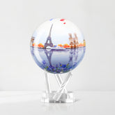 CITY SERIES PARIS GLOBE MOVA featuring Eiffel Tower and Notre-Dame with autumn design, exclusive edition.