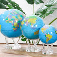 將圖片載入到圖庫檢視器中， BLUE POLITICAL MAP WORLD GLOBE - movaglobes.store
