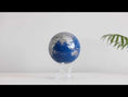 Load and play video in Gallery viewer, BLUE AND SILVER GLOBE
