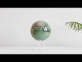 Load and play video in Gallery viewer, ANTIQUE TERRESTRIAL GREEN GLOBE
