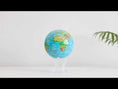 Load and play video in Gallery viewer, BLUE RELIEF MAP WORLD GLOBE
